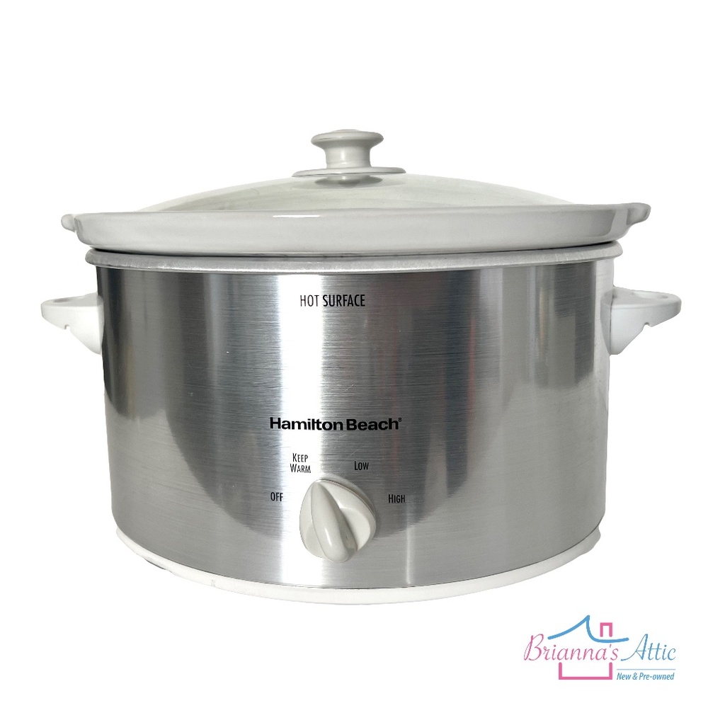 Hamilton Beach 4Quart Oval shape Slow Cooker Model 33140V 4 Settings